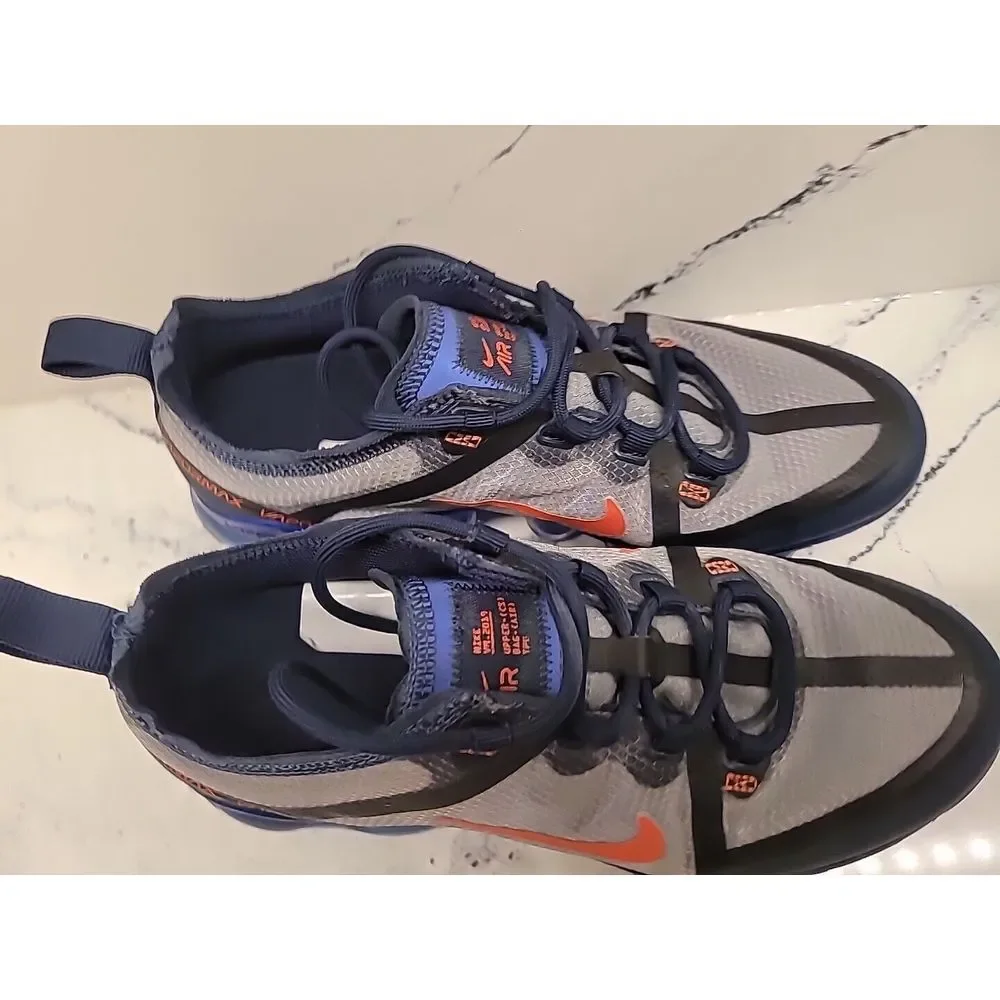 NIKE‎ AIR VAPORMAX 2019 (GS) DARK GREY/BLUE ORANGE US SZ 5Y